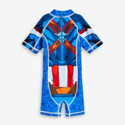 Picture of Bộ đồ bơi chống nắng hình Captain America cho bé