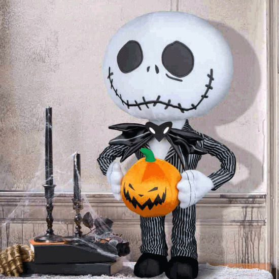Ảnh của Nhân vật Jack Skellington nhồi bông trang trí Halloween