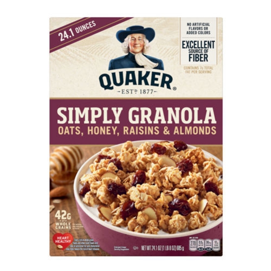 Picture of Ngũ cốc Yến mạch Quaker Simply Granola Oats Honey Raisins & Almonds 24.1 oz