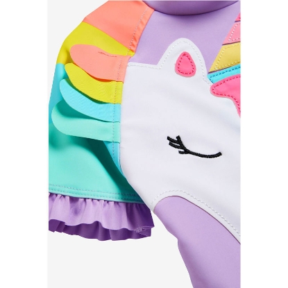 Picture of Đồ bơi liền thân bé gái màu tím unicorn NEXT