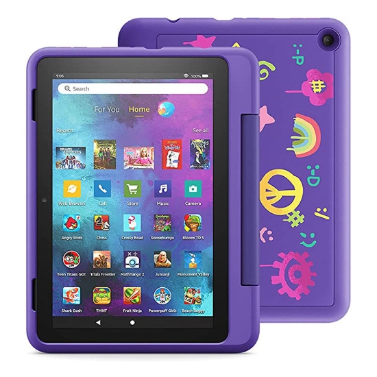 Picture of Fire HD 8 Kids Pro tablet, 8" HD, ages 6–12, 32 GB, (2021 release), Doodle