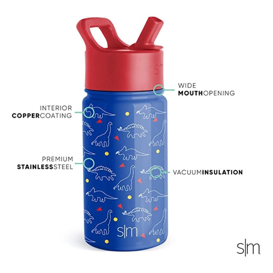 Picture of Simple Modern Kids Water Bottle with Straw Lid