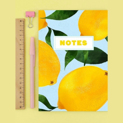 Ảnh của Set với bút chì dập nổi - Fruity Daily Planner & Notebook Set với bút chì dập nổi