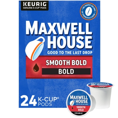Picture of Cà phê rang xay Maxwell House Smooth Bold Viên nén K-Cup, 24 viên nén