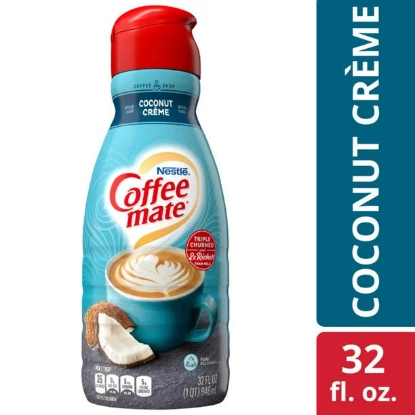 Picture of Nestle Coffee mate Kem cà phê dạng lỏng Creme dừa, 32 fl oz
