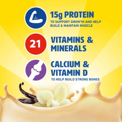Picture of Carnation Breakfast Essentials Thức uống dinh dưỡng giàu protein, Vani Pháp cổ điển, 15 g Protein, Hộp 12 - 8 fl oz