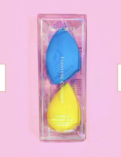 Picture of Mút trang điểm - MOBEAUTY Flawless Coverage Cosmetic Blender Duo Blue & Yellow
